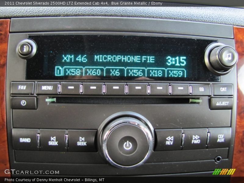 Blue Granite Metallic / Ebony 2011 Chevrolet Silverado 2500HD LTZ Extended Cab 4x4