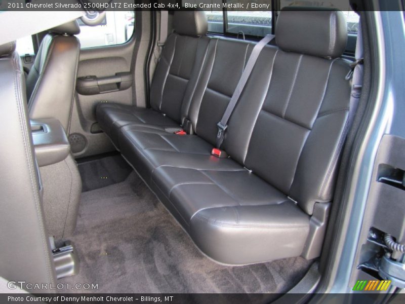 Rear Seat of 2011 Silverado 2500HD LTZ Extended Cab 4x4