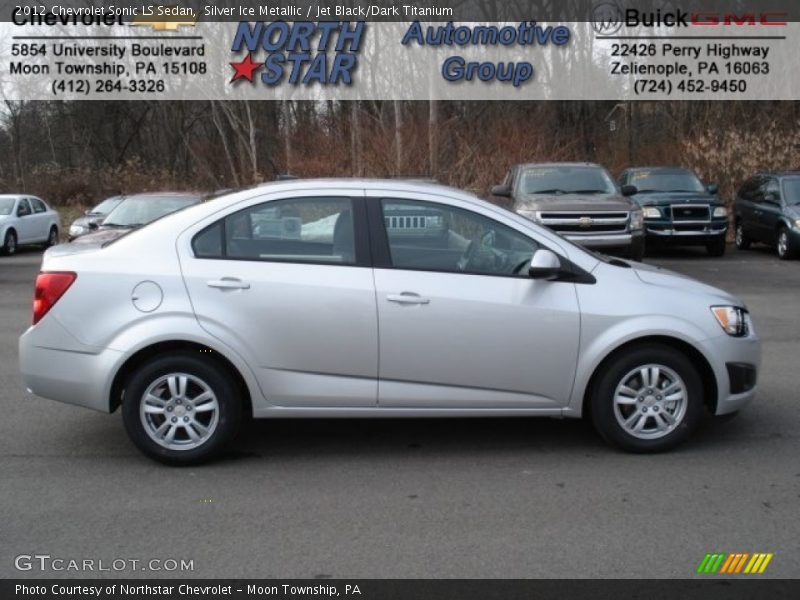 Silver Ice Metallic / Jet Black/Dark Titanium 2012 Chevrolet Sonic LS Sedan