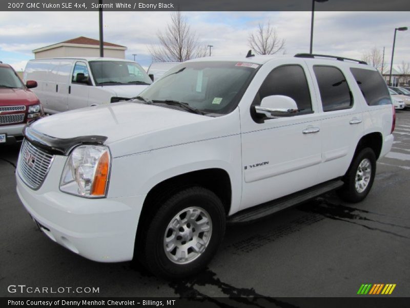 Summit White / Ebony Black 2007 GMC Yukon SLE 4x4