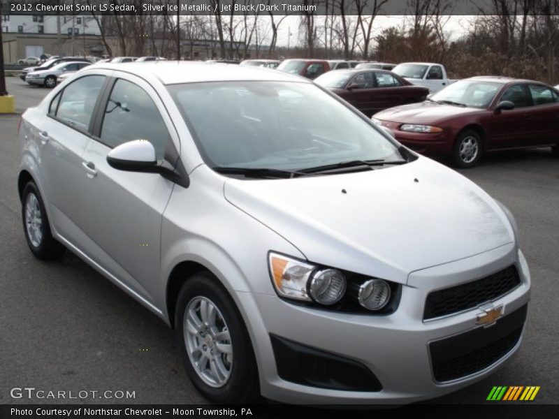 Silver Ice Metallic / Jet Black/Dark Titanium 2012 Chevrolet Sonic LS Sedan