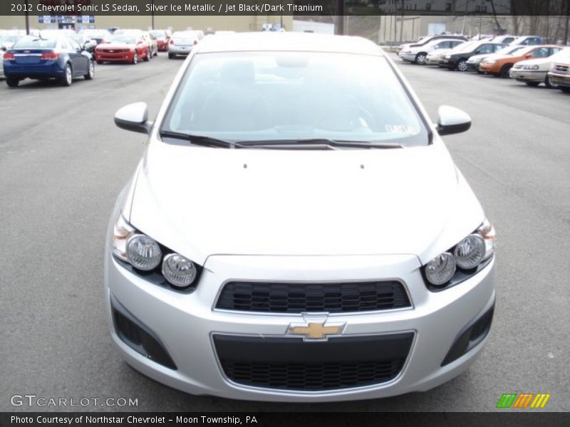 Silver Ice Metallic / Jet Black/Dark Titanium 2012 Chevrolet Sonic LS Sedan