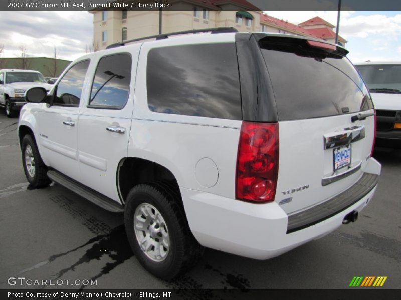 Summit White / Ebony Black 2007 GMC Yukon SLE 4x4