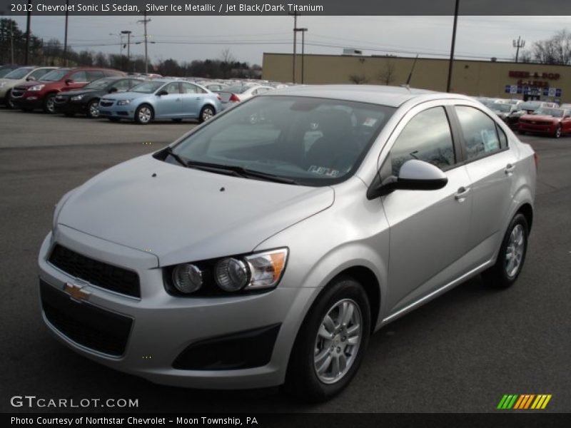 Silver Ice Metallic / Jet Black/Dark Titanium 2012 Chevrolet Sonic LS Sedan
