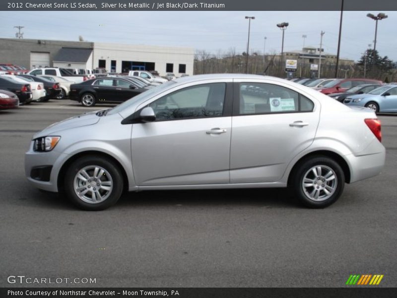 Silver Ice Metallic / Jet Black/Dark Titanium 2012 Chevrolet Sonic LS Sedan