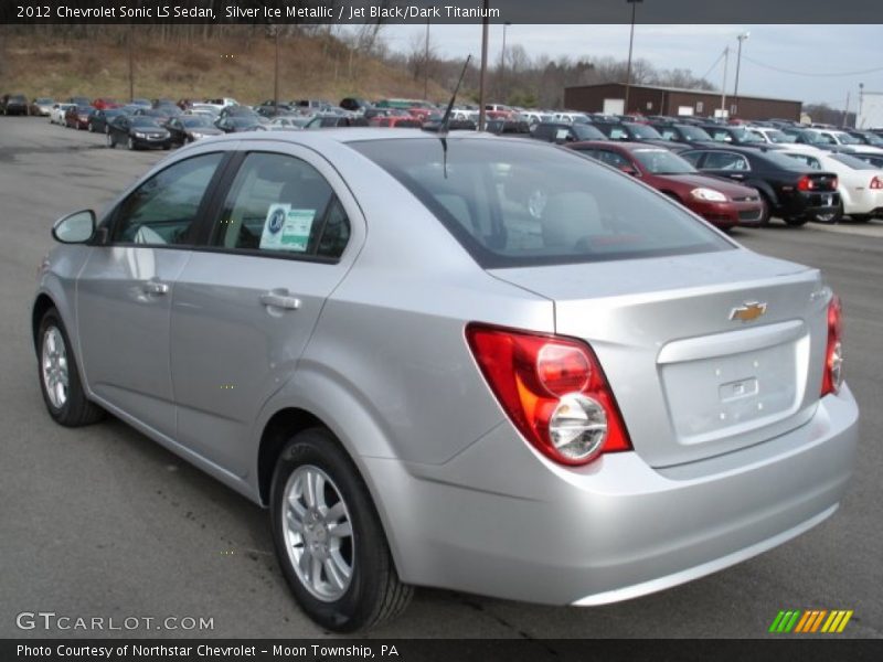 Silver Ice Metallic / Jet Black/Dark Titanium 2012 Chevrolet Sonic LS Sedan