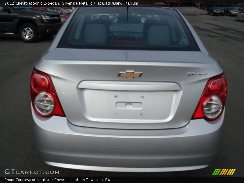 Silver Ice Metallic / Jet Black/Dark Titanium 2012 Chevrolet Sonic LS Sedan