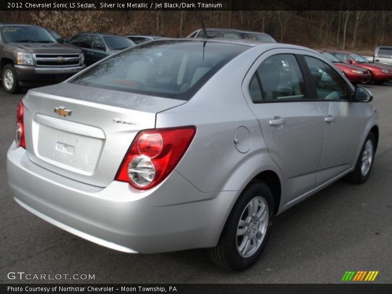 Silver Ice Metallic / Jet Black/Dark Titanium 2012 Chevrolet Sonic LS Sedan