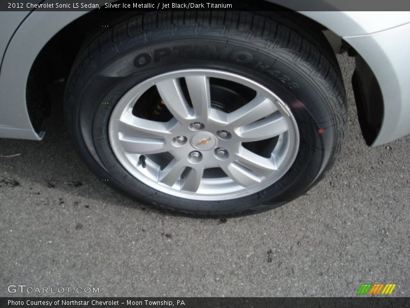Silver Ice Metallic / Jet Black/Dark Titanium 2012 Chevrolet Sonic LS Sedan