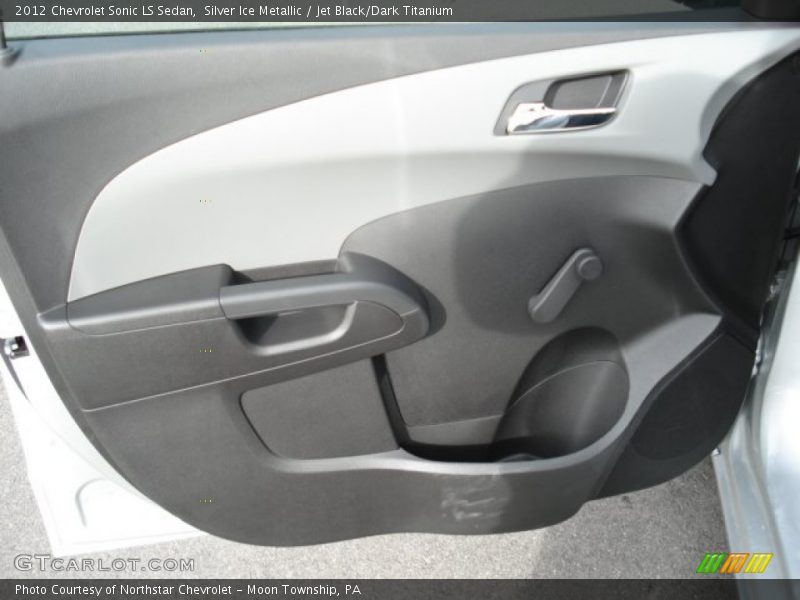 Silver Ice Metallic / Jet Black/Dark Titanium 2012 Chevrolet Sonic LS Sedan