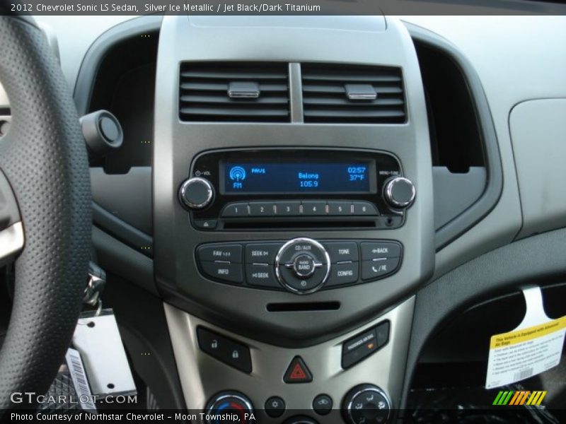 Silver Ice Metallic / Jet Black/Dark Titanium 2012 Chevrolet Sonic LS Sedan