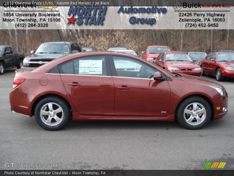 Autumn Red Metallic / Jet Black 2012 Chevrolet Cruze LT/RS