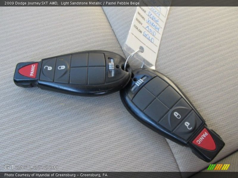 Light Sandstone Metallic / Pastel Pebble Beige 2009 Dodge Journey SXT AWD
