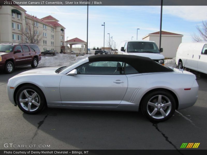 Silver Ice Metallic / Black 2011 Chevrolet Camaro LT Convertible