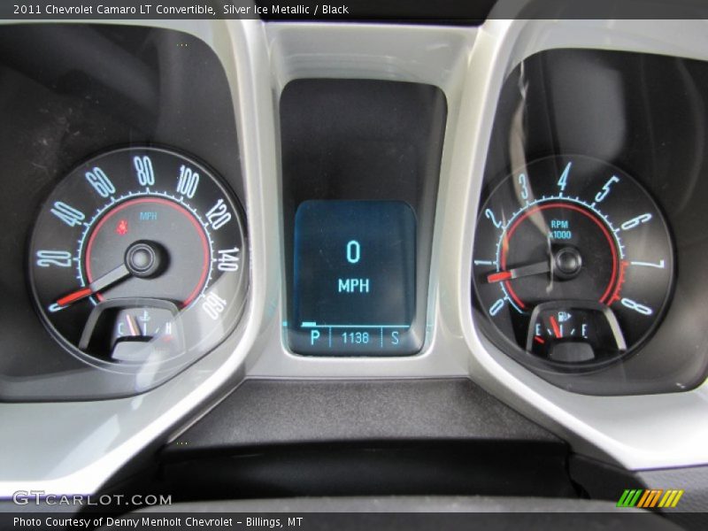 Silver Ice Metallic / Black 2011 Chevrolet Camaro LT Convertible