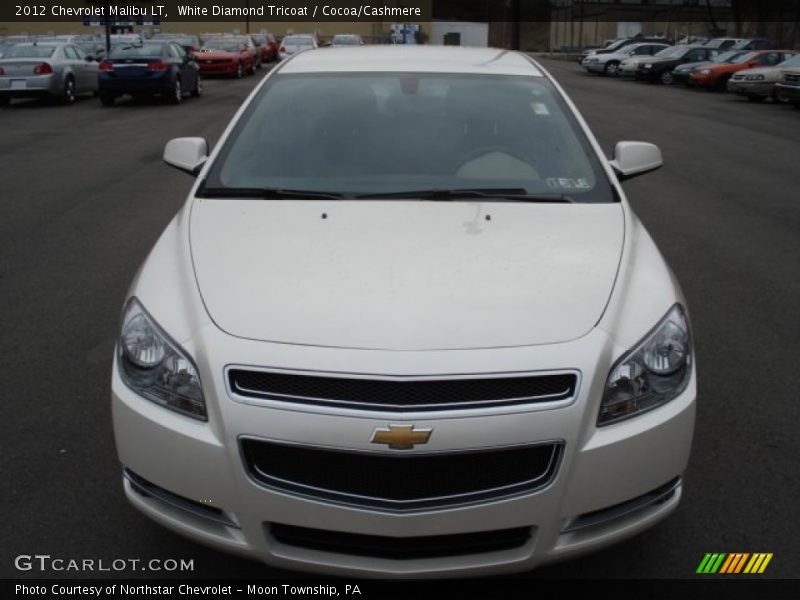 White Diamond Tricoat / Cocoa/Cashmere 2012 Chevrolet Malibu LT