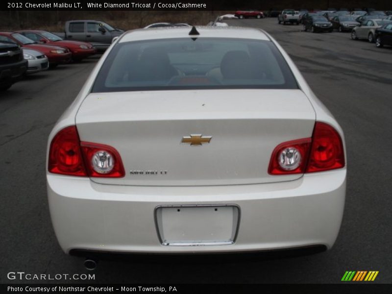 White Diamond Tricoat / Cocoa/Cashmere 2012 Chevrolet Malibu LT