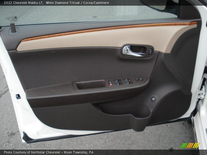 White Diamond Tricoat / Cocoa/Cashmere 2012 Chevrolet Malibu LT