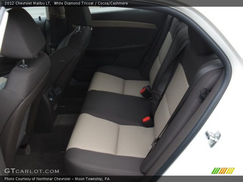 White Diamond Tricoat / Cocoa/Cashmere 2012 Chevrolet Malibu LT