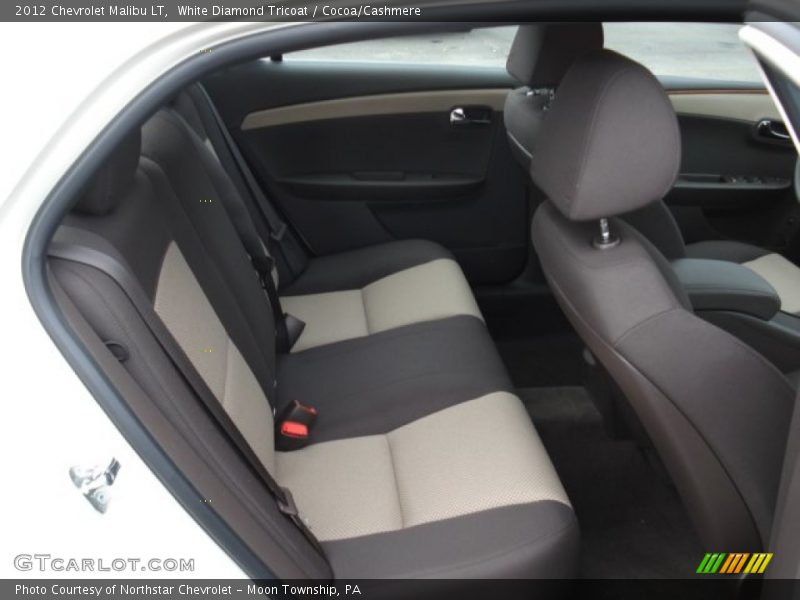 White Diamond Tricoat / Cocoa/Cashmere 2012 Chevrolet Malibu LT