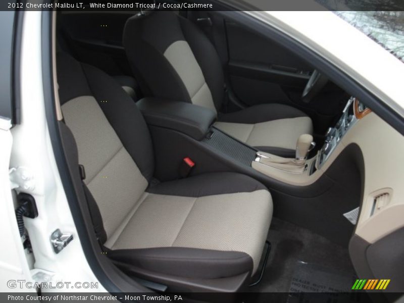 White Diamond Tricoat / Cocoa/Cashmere 2012 Chevrolet Malibu LT