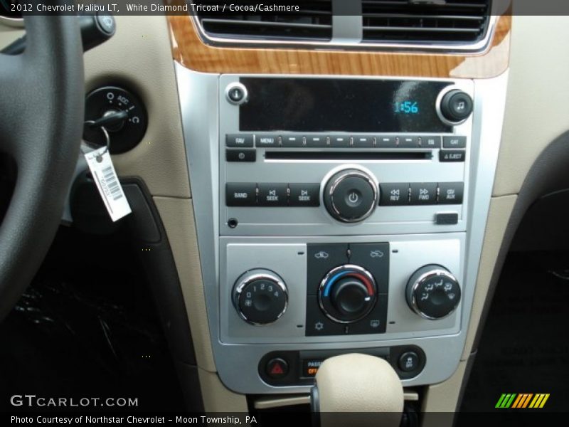 White Diamond Tricoat / Cocoa/Cashmere 2012 Chevrolet Malibu LT