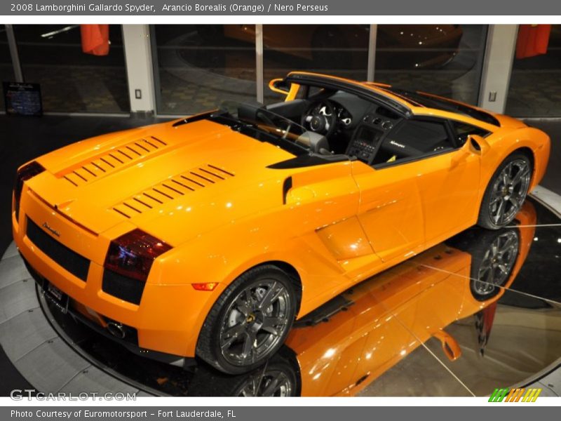 Arancio Borealis (Orange) / Nero Perseus 2008 Lamborghini Gallardo Spyder