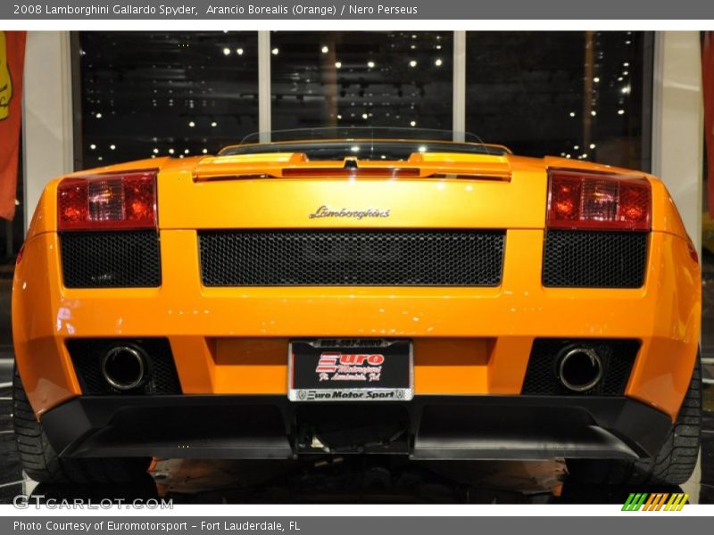 Arancio Borealis (Orange) / Nero Perseus 2008 Lamborghini Gallardo Spyder