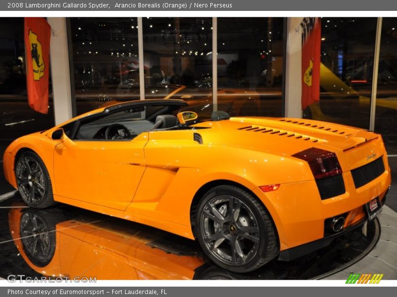 Arancio Borealis (Orange) / Nero Perseus 2008 Lamborghini Gallardo Spyder
