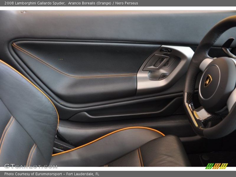 Arancio Borealis (Orange) / Nero Perseus 2008 Lamborghini Gallardo Spyder