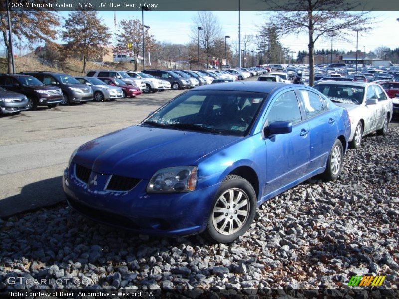 UV Blue Pearl / Gray 2006 Mitsubishi Galant LS V6