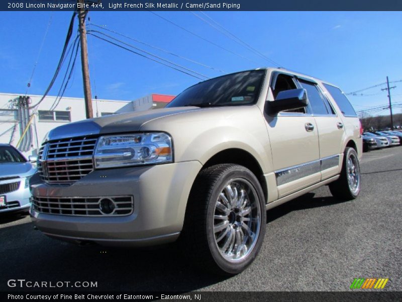 Light French Silk Metallic / Camel/Sand Piping 2008 Lincoln Navigator Elite 4x4