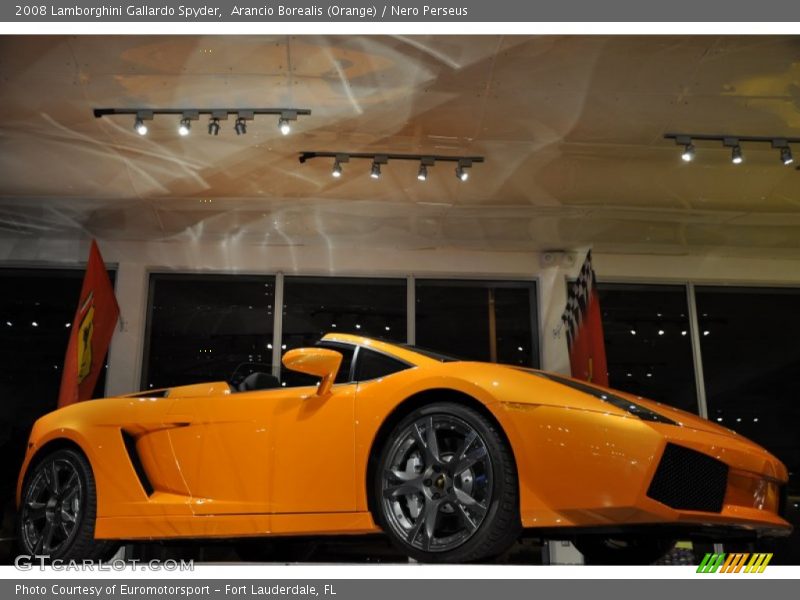 Arancio Borealis (Orange) / Nero Perseus 2008 Lamborghini Gallardo Spyder