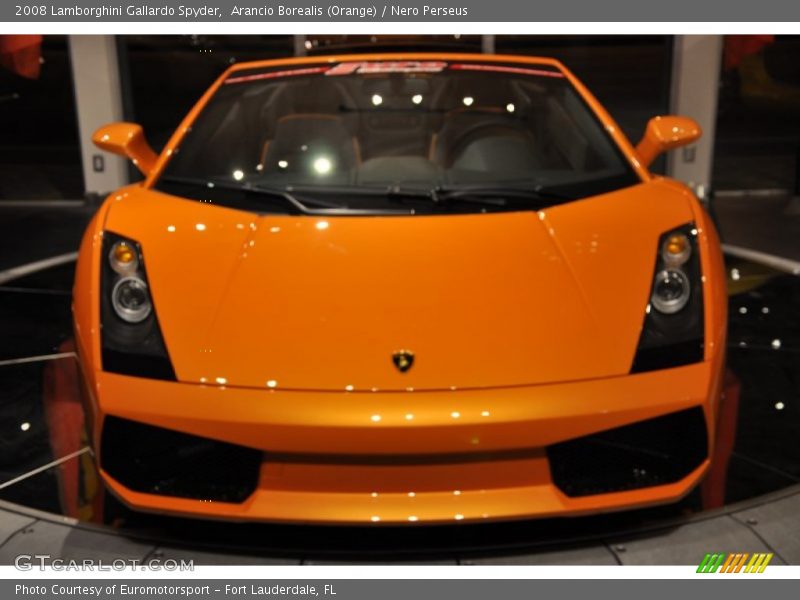 Arancio Borealis (Orange) / Nero Perseus 2008 Lamborghini Gallardo Spyder