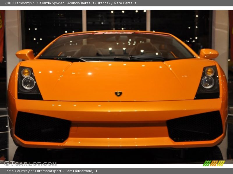 Arancio Borealis (Orange) / Nero Perseus 2008 Lamborghini Gallardo Spyder