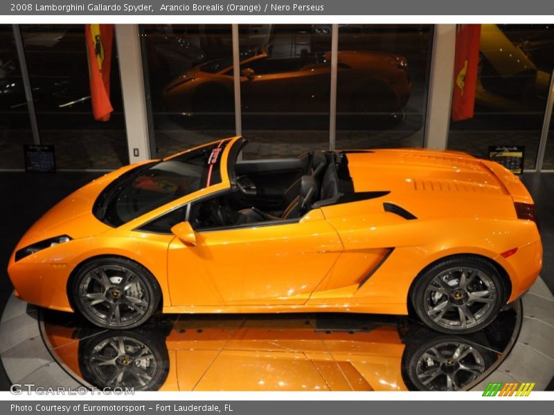 Arancio Borealis (Orange) / Nero Perseus 2008 Lamborghini Gallardo Spyder