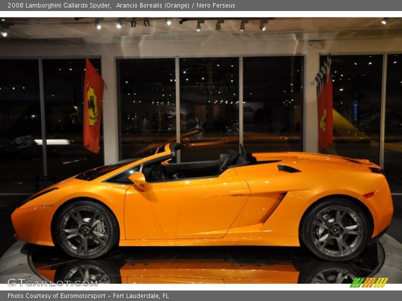 Arancio Borealis (Orange) / Nero Perseus 2008 Lamborghini Gallardo Spyder
