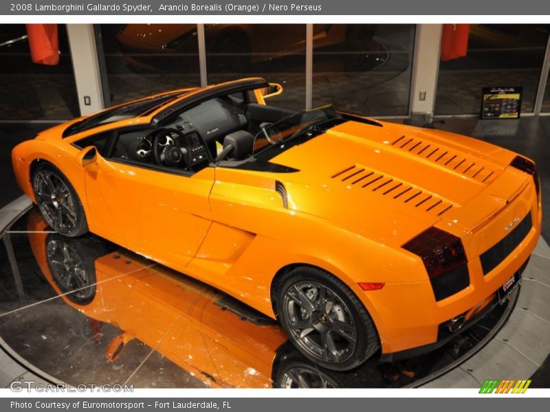 Arancio Borealis (Orange) / Nero Perseus 2008 Lamborghini Gallardo Spyder