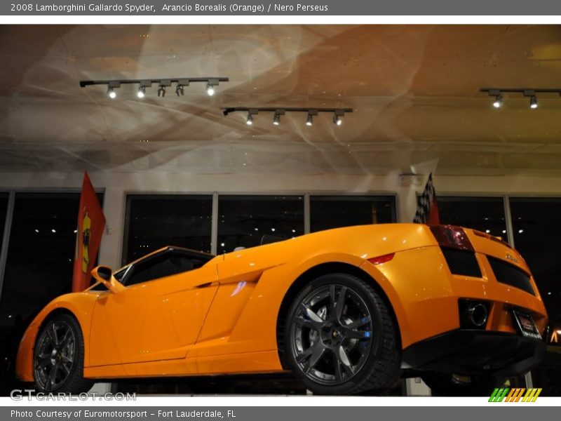 Arancio Borealis (Orange) / Nero Perseus 2008 Lamborghini Gallardo Spyder