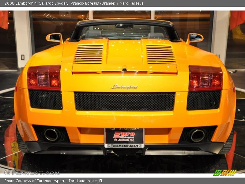 Arancio Borealis (Orange) / Nero Perseus 2008 Lamborghini Gallardo Spyder