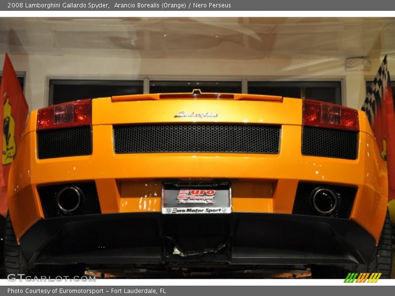 Arancio Borealis (Orange) / Nero Perseus 2008 Lamborghini Gallardo Spyder