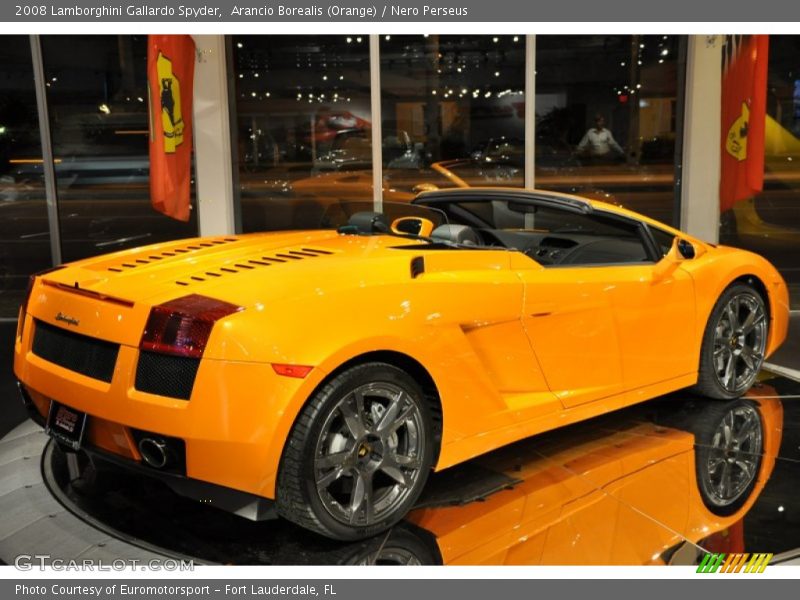 Arancio Borealis (Orange) / Nero Perseus 2008 Lamborghini Gallardo Spyder