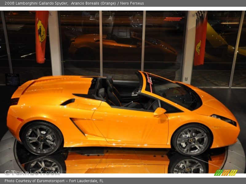Arancio Borealis (Orange) / Nero Perseus 2008 Lamborghini Gallardo Spyder