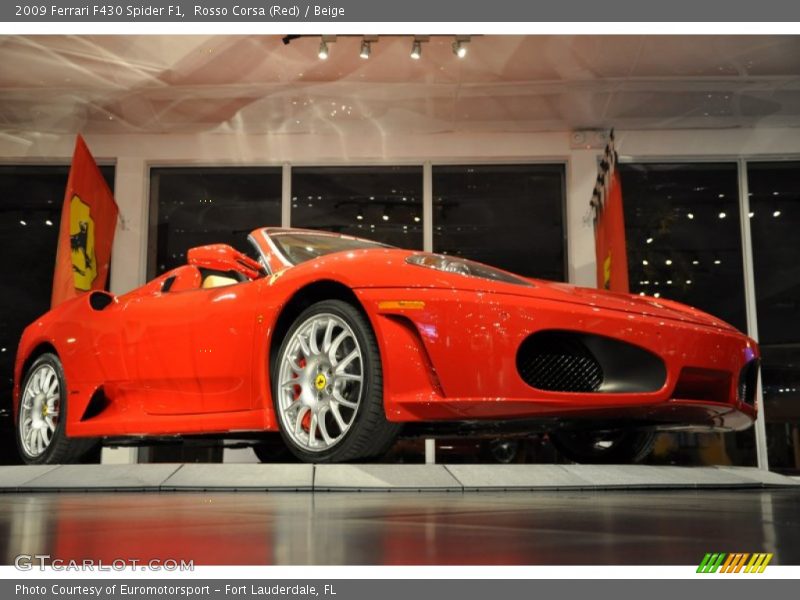 Rosso Corsa (Red) / Beige 2009 Ferrari F430 Spider F1