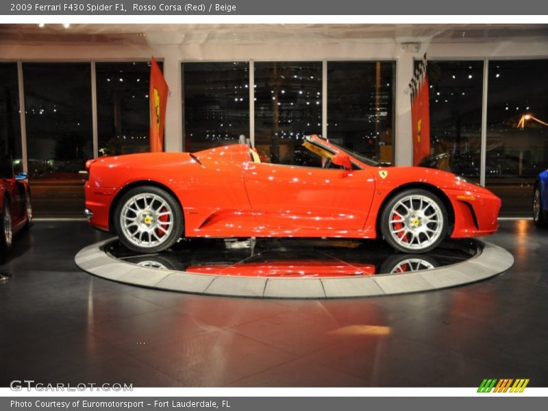 Rosso Corsa (Red) / Beige 2009 Ferrari F430 Spider F1