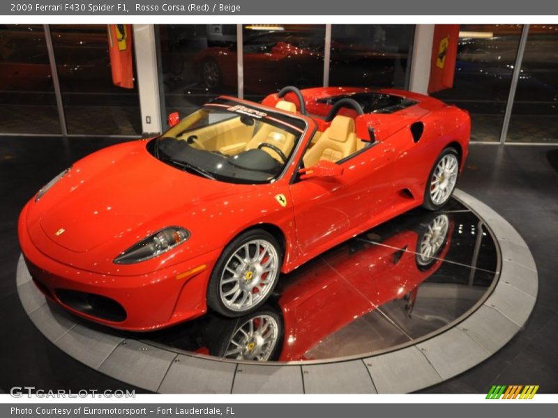 Rosso Corsa (Red) / Beige 2009 Ferrari F430 Spider F1