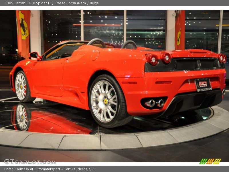 Rosso Corsa (Red) / Beige 2009 Ferrari F430 Spider F1