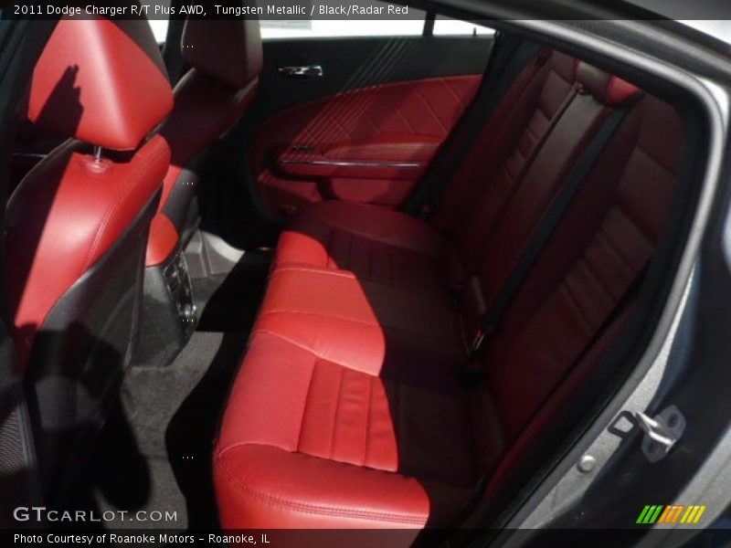 Tungsten Metallic / Black/Radar Red 2011 Dodge Charger R/T Plus AWD