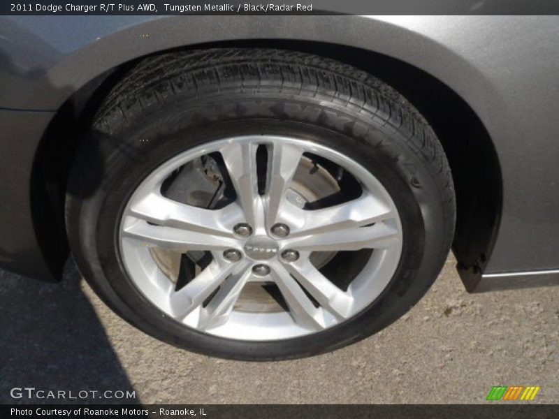 Tungsten Metallic / Black/Radar Red 2011 Dodge Charger R/T Plus AWD