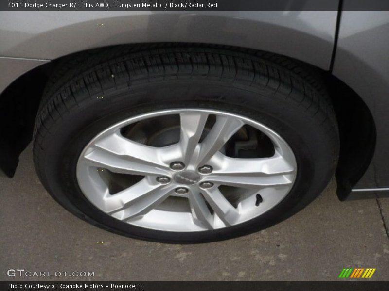 Tungsten Metallic / Black/Radar Red 2011 Dodge Charger R/T Plus AWD